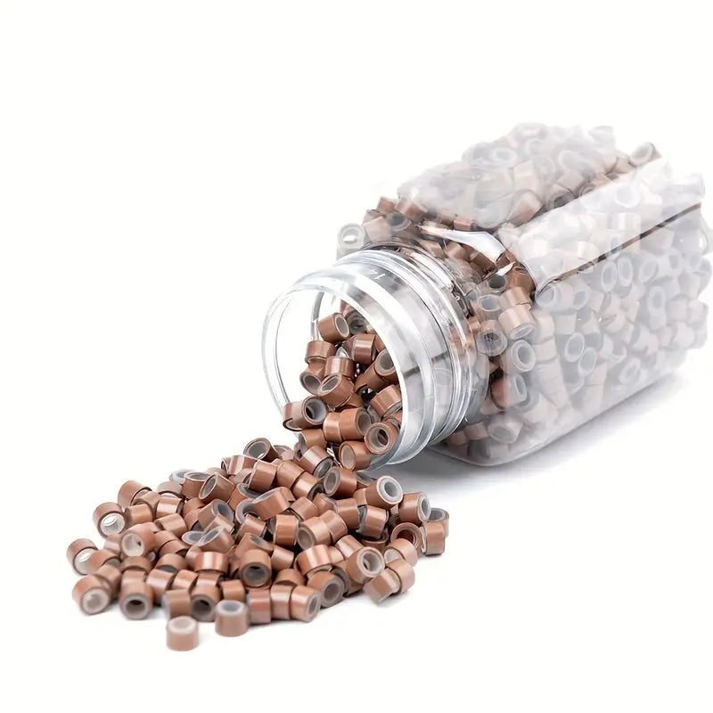 Silicone Micro Rings for flat tip hair extensions 1000Pcs