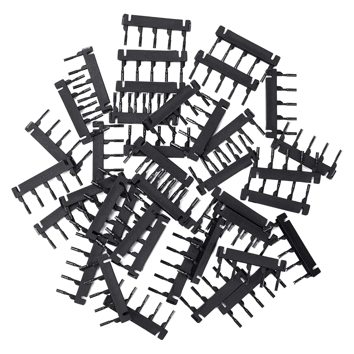 6D Hair Extension Buckles 40 pcs