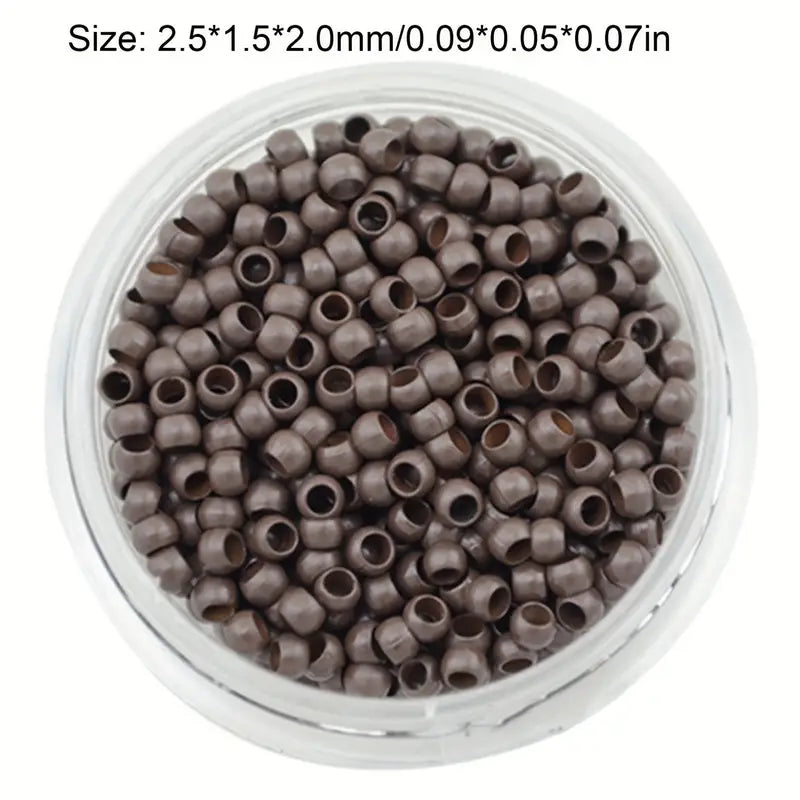 Silicone Nano Rings for feather and 6D hair extensions 1000Pcs